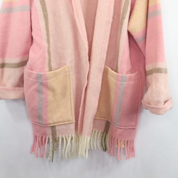 New Lillunn Design Pure Wool Cardigan Sweater Pink - Picture 3 of 8
